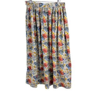 Rehli Tracht Vintage‎ Floral Maxi Skirt size 40 or 28 waist